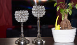 Vibhsa Hurricane  Set of 2 Crystal Candle Holder - Vibhsa