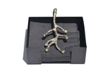 Vibhsa Napkin Holder Dinning Decor and Housewarming Gift (silver) - Vibhsa