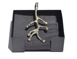 Vibhsa Napkin Holder Dinning Decor and Housewarming Gift (silver) - Vibhsa