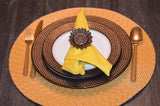 Vibhsa Sunflower Antique Napkin Rings Set of 4