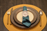 Vibhsa Sunflower White Napkin Rings Set of 4