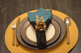 Vibhsa Golden Rose Set of 4 Napkin Rings