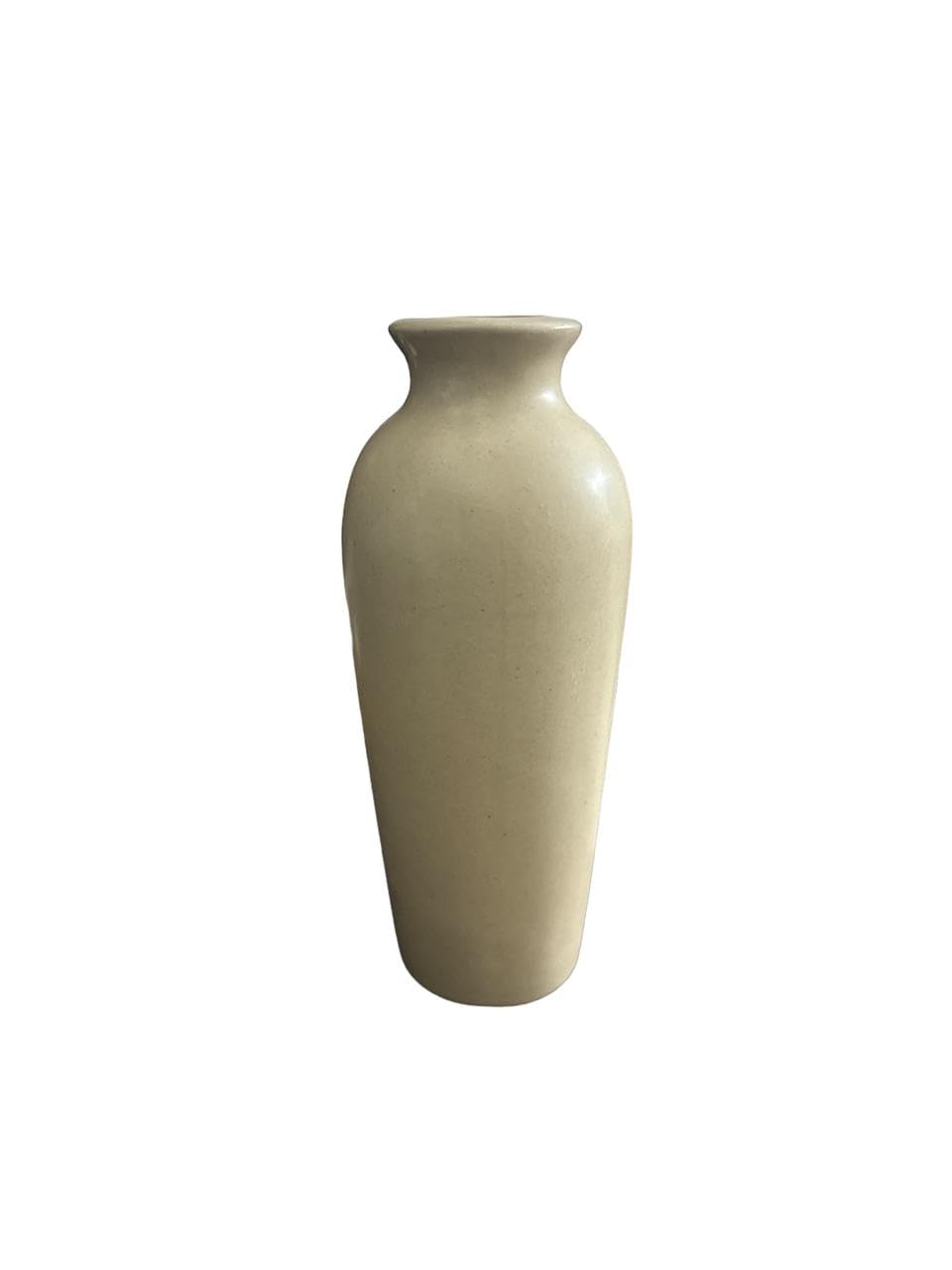 Vibhsa Beige Ceramic Planter Vase for Indoor & Outdoor