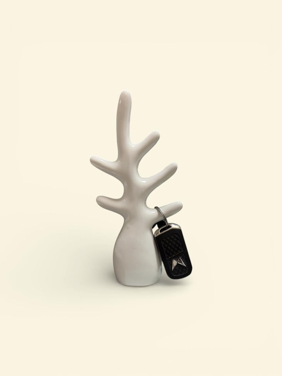 Vibhsa White Ceramic Tree Branch Sculpture
