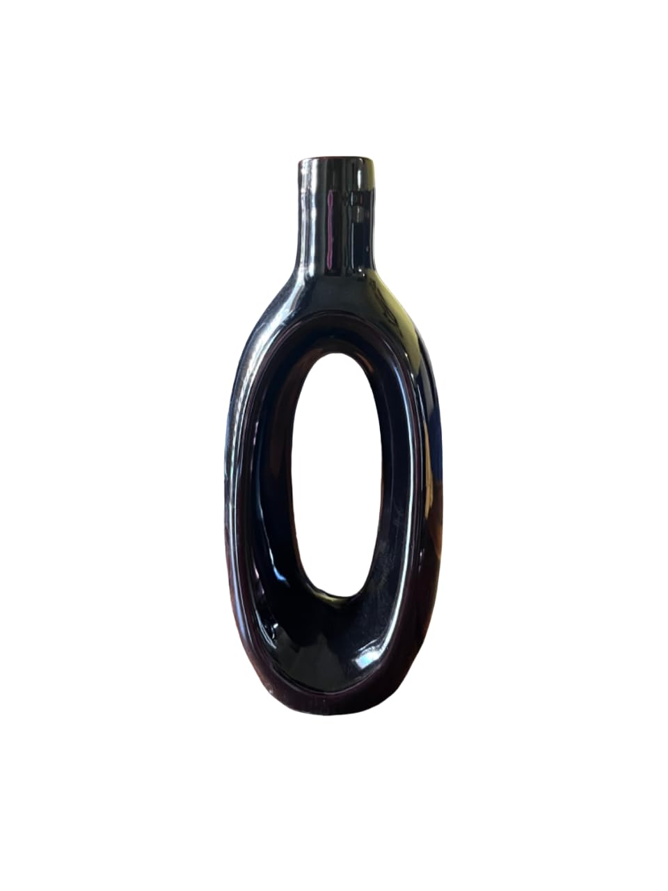Vibhsa Ceramic Decorative Vase Set – White & Black