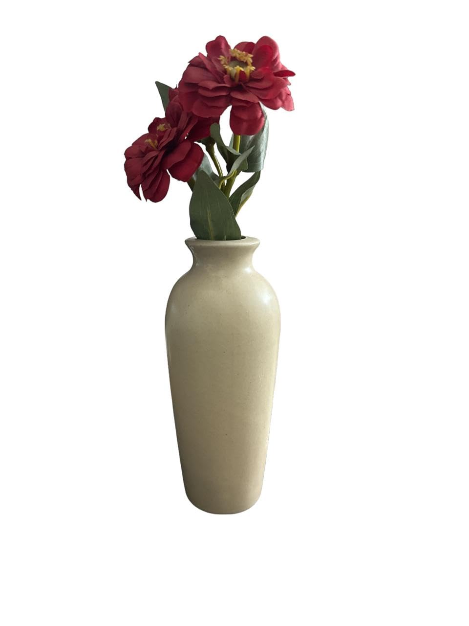 Vibhsa Beige Ceramic Planter Vase for Indoor & Outdoor