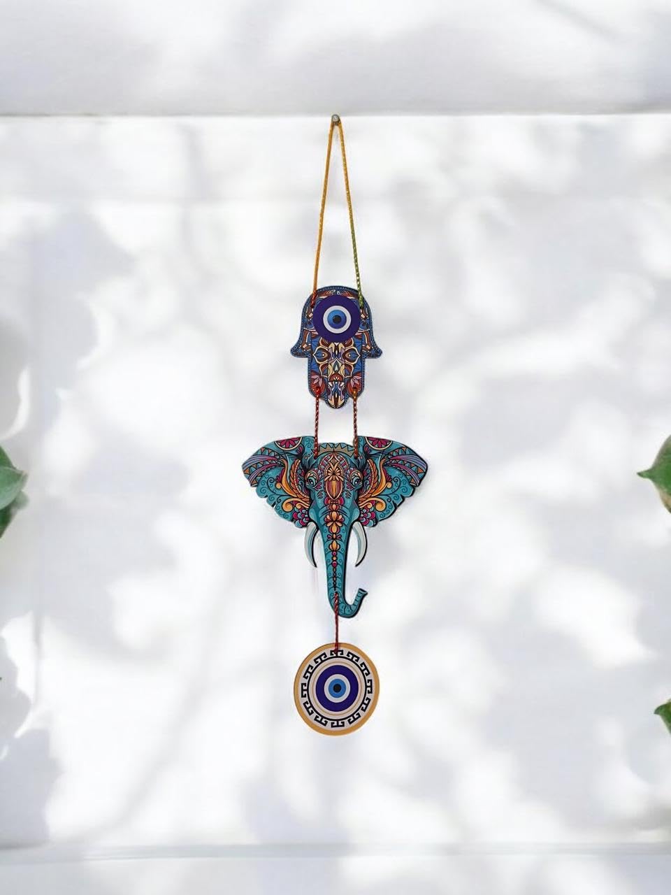 Vibhsa Evil Eye Welcome Quote Wall Hanging