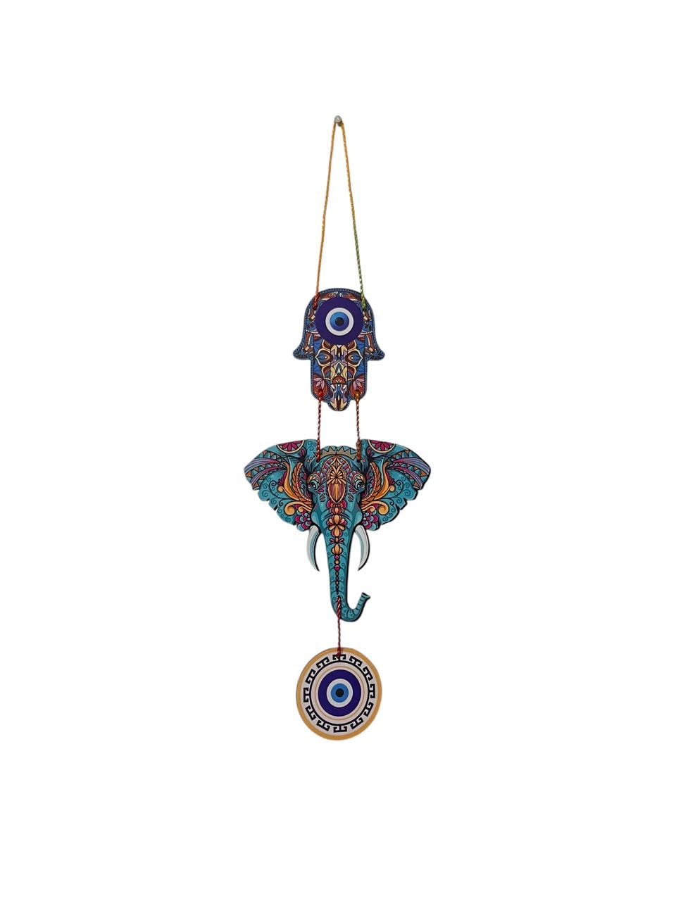 Vibhsa Evil Eye Welcome Quote Wall Hanging