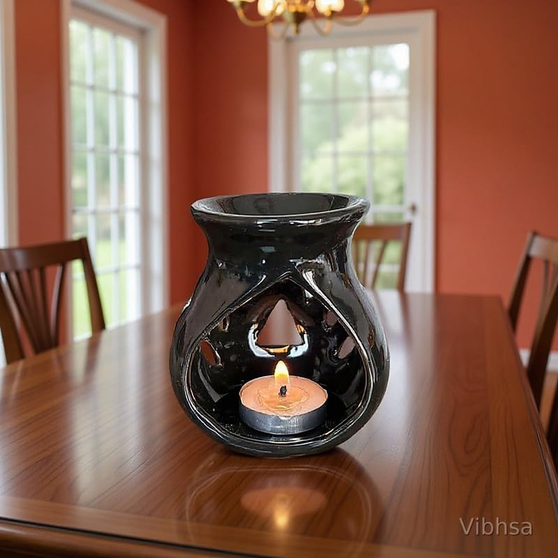 Vibhsa Ceramic Tea-Light Aroma Burner & Oil Diffuser