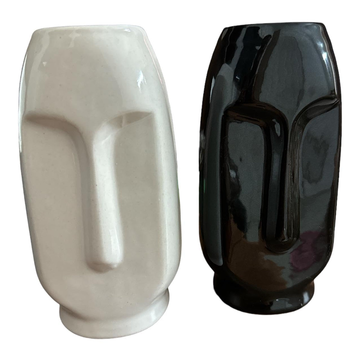 Vibhsa Ceramic Planter Vase – Black & White