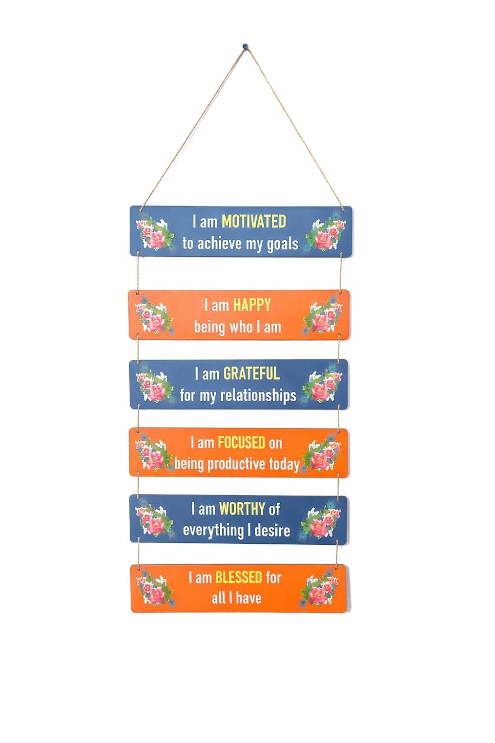 Vibhsa Positive Quote Wooden Wall Hanging – Love & Family