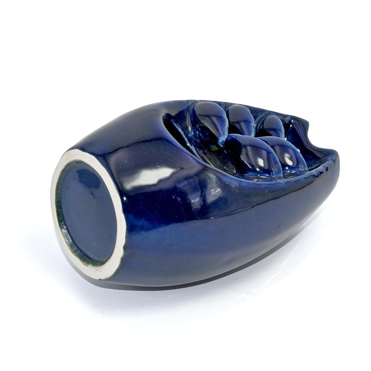 Vibhsa Blue Ceramic Backflow Incense Burner – Smoke Fountain