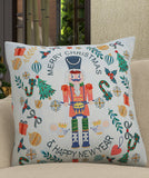 Nutcracker Merry Christmas Pillow 20" x 20"