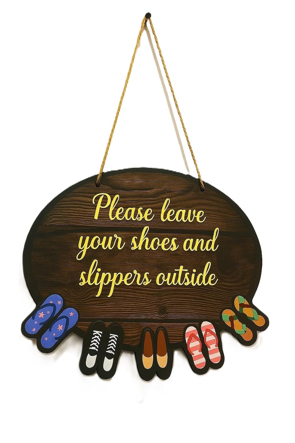 Vibhsa "Please Remove Your Shoes" Door Sign