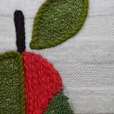 textured stripe embroidered decorative pillow