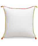 floral embroidered lumbar pillow