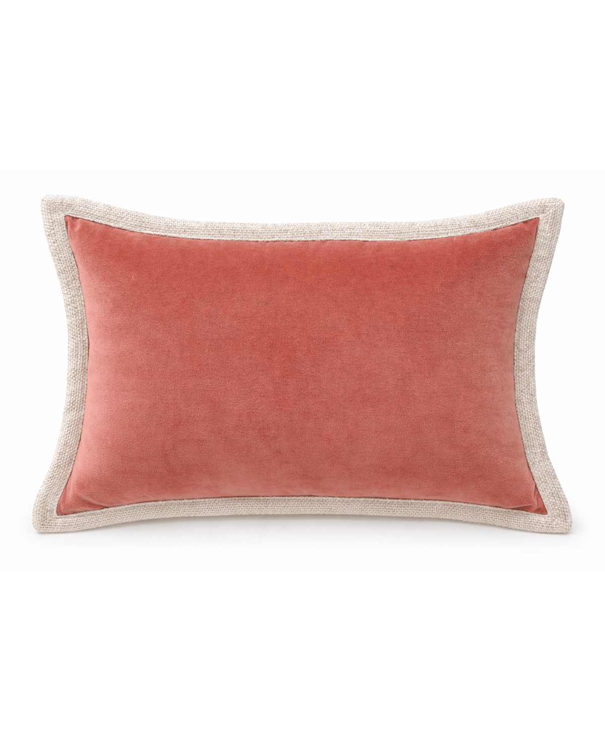 Vibhsa Solid Velvet Pick-Stitch Decorative Lumbar Pillow 14 x 20
