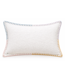 Backyard Garden Floral Embroidered Decorative Lumbar Pillow, 14" x 20"