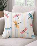dragonfly decorative pillow
