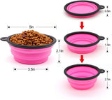 5" Portable and Foldable Small Dog Bowl set of 10