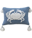 Baltic Table Tufted Pillow with Corner Tassels, 14" x 20"