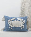 Baltic Table Tufted Pillow with Corner Tassels, 14" x 20"