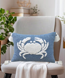 Baltic Table Tufted Pillow with Corner Tassels, 14" x 20"