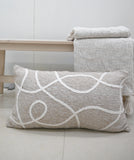 Linden Street Handwoven & Machine Embroidered Decorative Pillow, 14" x 24"