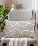 Linden Street Handwoven & Machine Embroidered Decorative Pillow, 14" x 24"