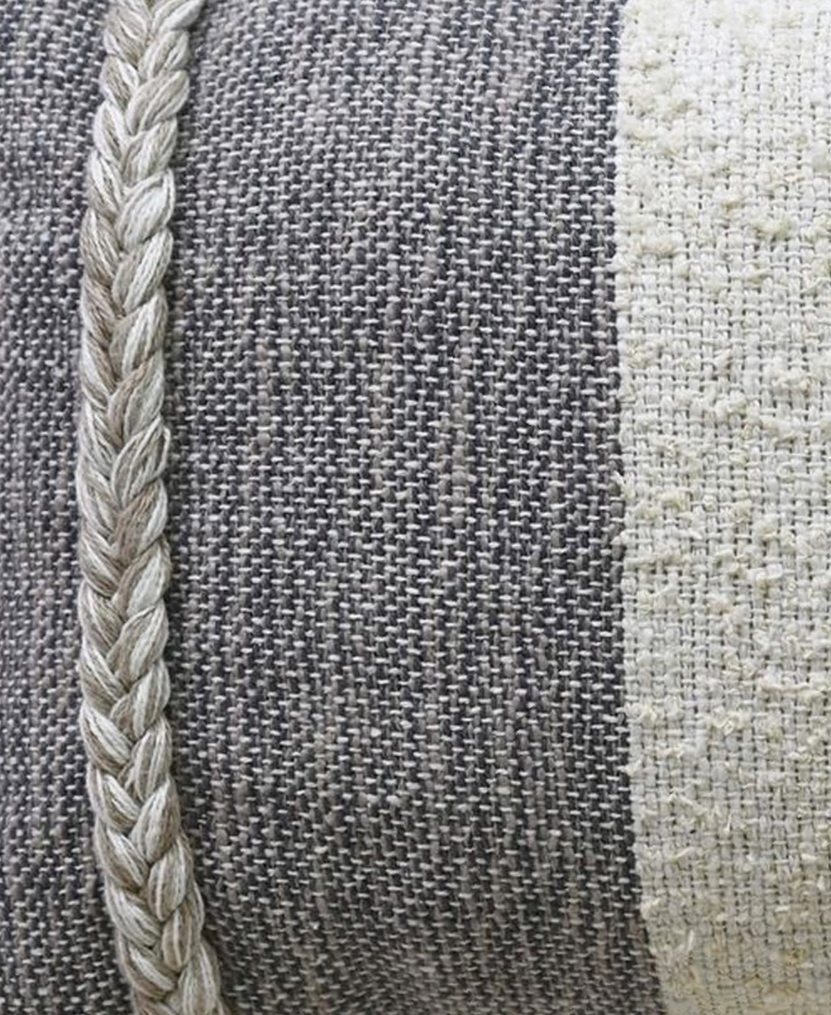 Vibhsa Handloom Woven Wooden Textured Decorative Pillow