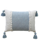 Handloom Woven Textured Decorative Pillow With Insert
