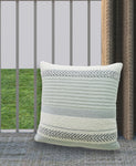 Handloom Woven Striped Decorative Pillow 20"x20"