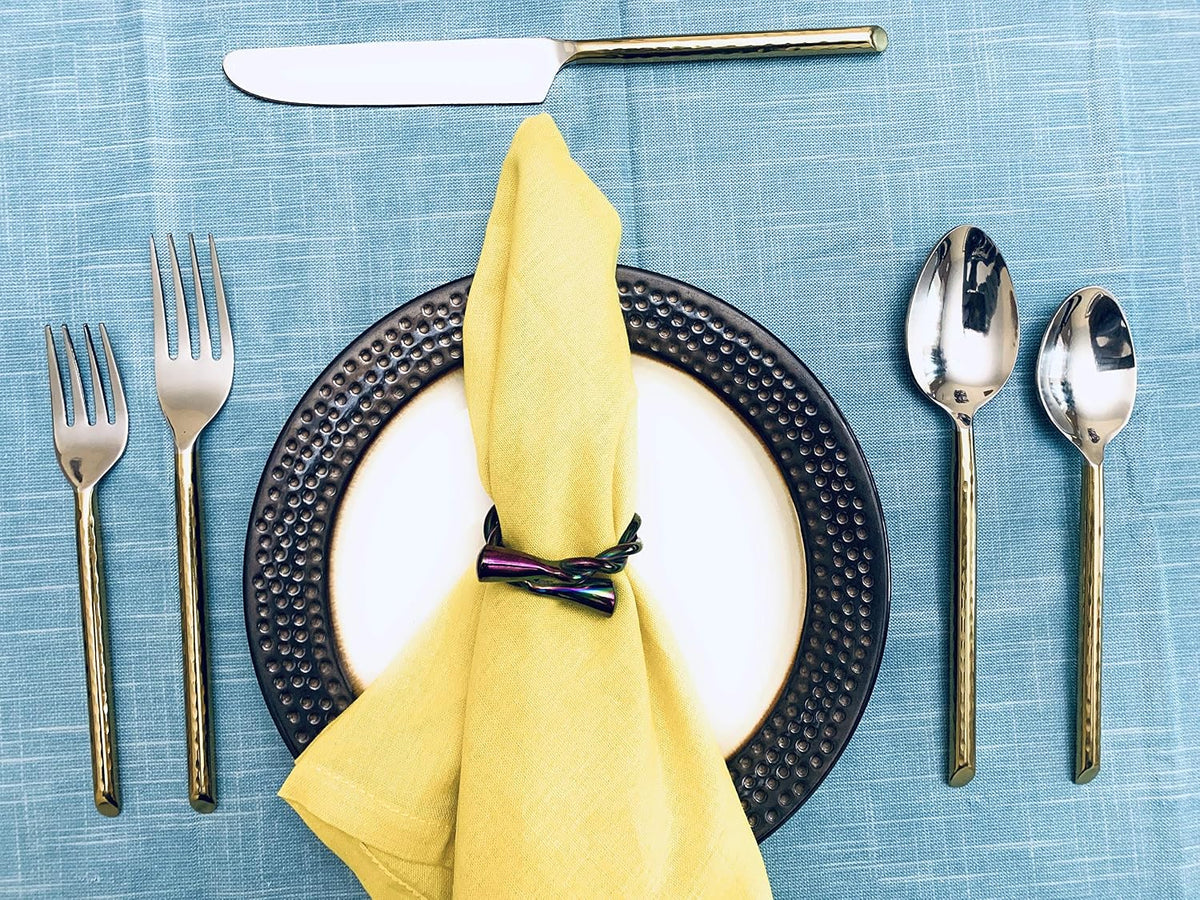Vibhsa Handcrafted 4 Pieces Spoon Cutlery Set