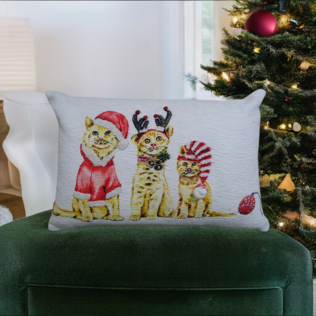 Vibhsa Christmas Throw Pillow for couch 14"x 20"