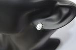 oval studs earring diamonds moissanite