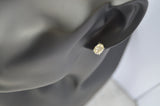 oval 14 k white gold moissanite studs diamond earrings