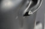 925 sterling silver moissanite studs earrings triangle