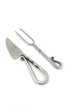 Designer Stainless Steel Carving Knife & Fork Set of 2