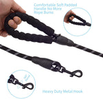6 FT Dog Leash for Large and Medium Dogs-Black Set of 5