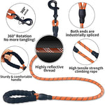 6 FT Dog Leash for Large and Medium Dogs-Orange Set of 5