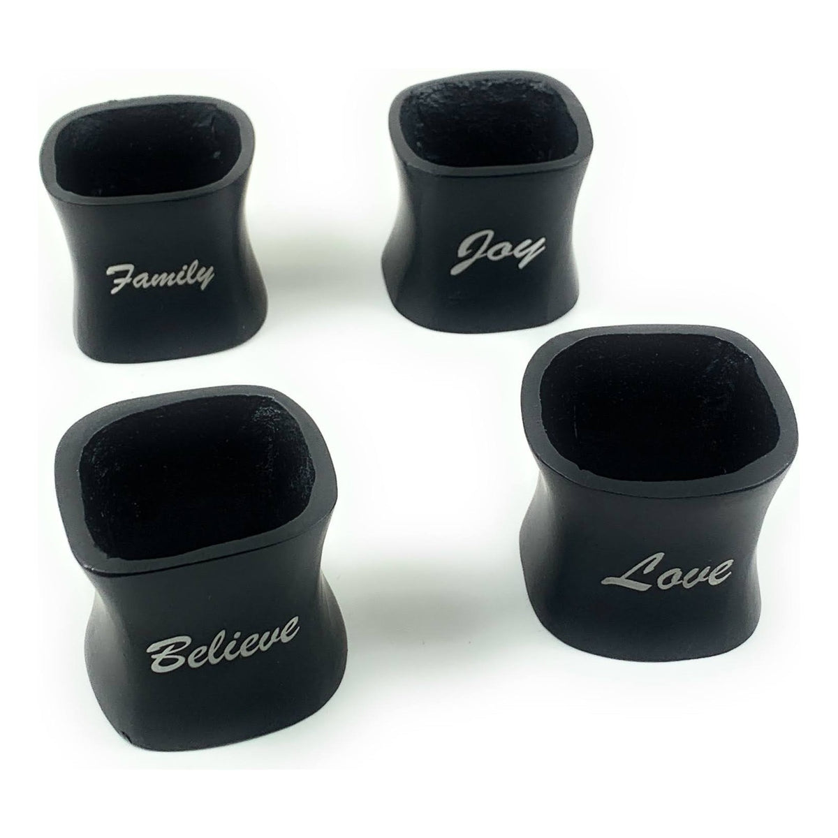 Vibhsa Christmas Napkin Rings Set of 4