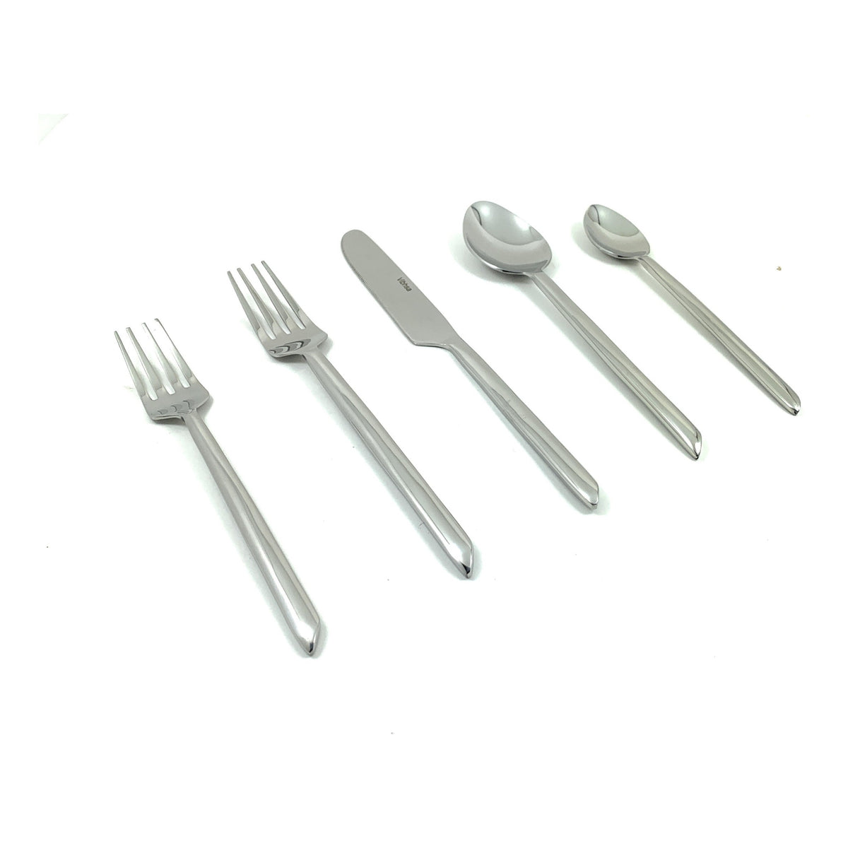 Vibhsa Flatware set of 20 Pieces Silver Design Unique Handle Stainless Steel