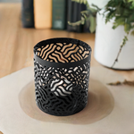 votive black candle holder for tealight