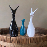 Home Decor Lucky Deer Family Matte Finish Ceramic Figures