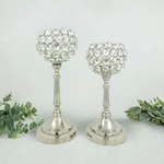 Vibhsa Hurricane  Set of 2 Crystal Candle Holder