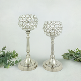 Vibhsa Hurricane  Set of 2 Crystal Candle Holder