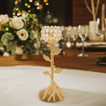 Golden Tree crystal Candle Holder