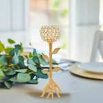 Golden Tree Hurricane Candle Holder