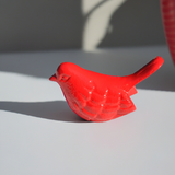 red bird for shelf decor