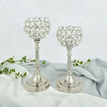 crystal candle holder set of 2 for party decor